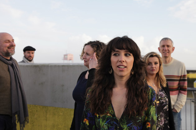 Members of the alternative folk group 9Bach